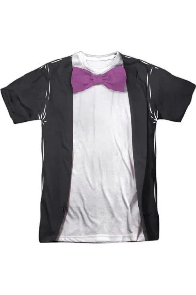 Gildan Batman Classic Tv Penguin Uniform Short Sleeve Adult Poly Crew Tee / T-shirt In White