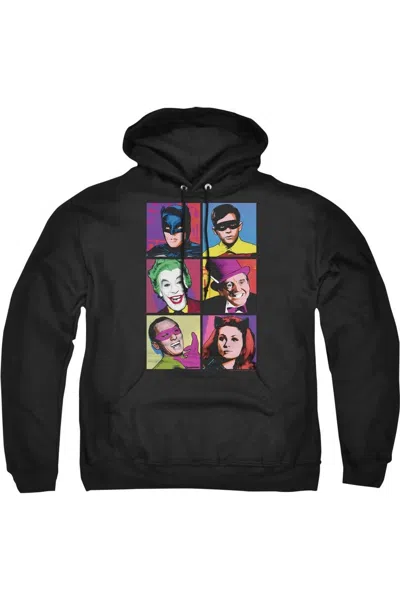 Gildan Batman Classic Tv Pop Cast Adult Pull Over Hoodie / Hooded Sweatshirt In Black
