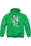 Gildan Batman Classic Tv Riddle Me This Adult Pull Over Hoodie / Hooded Sweatshirt In Green
