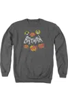 Gildan Batman Classic Tv Sound Effects Adult Crewneck Sweatshirt In Pink