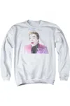 Gildan Batman Classic Tv Thrilled Adult Crewneck Sweatshirt In White