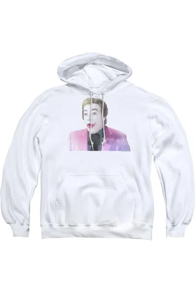 Gildan Batman Classic Tv Thrilled Adult Pull Over Hoodie / Hooded Sweatshirt In White