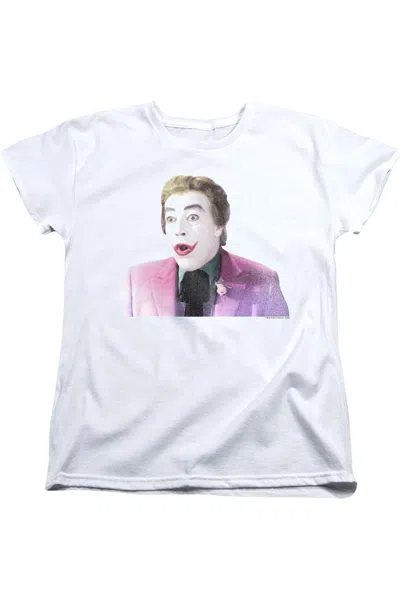 Gildan Batman Classic Tv Thrilled Short Sleeve Womens Tee / T-shirt In White