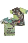 Gildan Batman Classic Tv Underwater (front/back Print) Short Sleeve Adult Poly Crew Tee / T-shirt In White