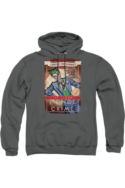 Gildan Batman Clown Prince Adult Pull Over Hoodie / Hooded Sweatshirt In Pink