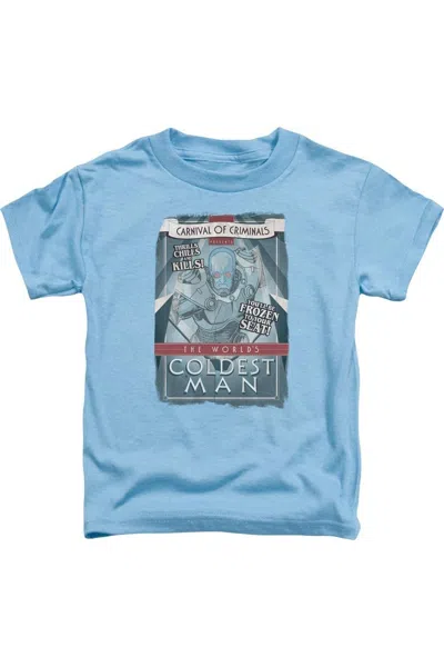 Gildan Kids' Batman Coldest Man Short Sleeve Toddler Tee / T-shirt In Blue