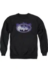Gildan Batman Cracked Shield Adult Crewneck Sweatshirt In Black