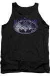 Gildan Batman Cracked Shield Adult Tank Top In Black