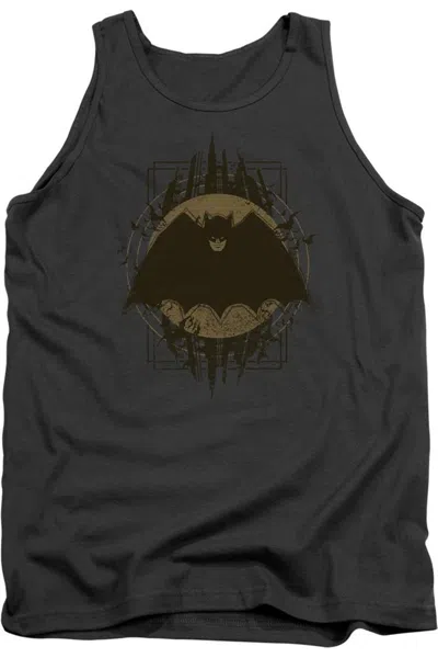 Gildan Batman Crest Adult Tank Top In Pink