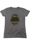 Gildan Batman Crest Short Sleeve Womens Tee / T-shirt In Pink