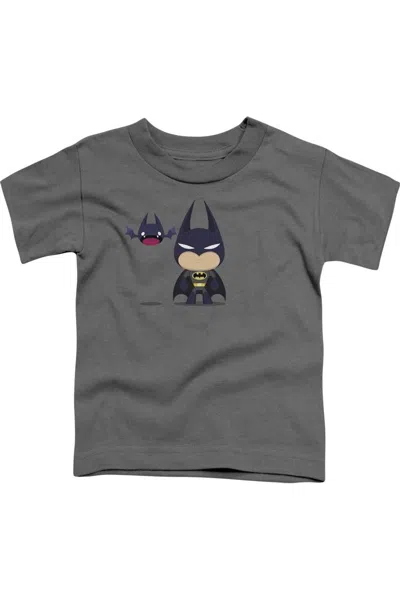 Gildan Kids' Batman Cute Batman Short Sleeve Toddler Tee / T-shirt In Gray