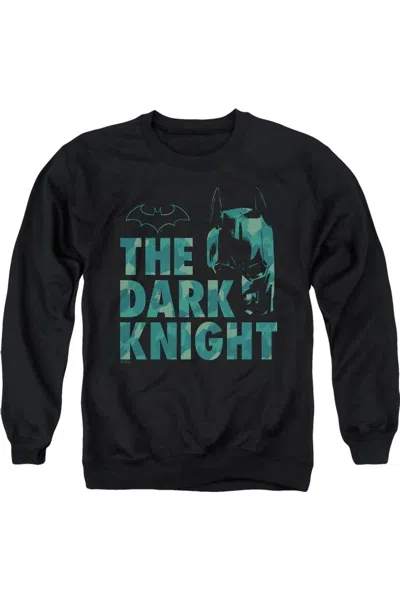 Gildan Batman Cutting Pattern Adult Crewneck Sweatshirt In Black