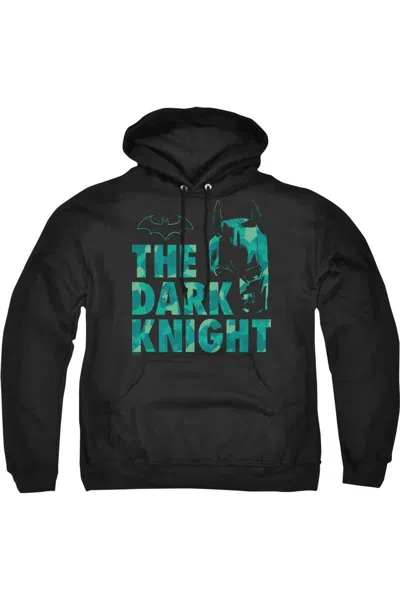 Gildan Batman Cutting Pattern Adult Pull Over Hoodie / Hooded Sweatshirt In Black