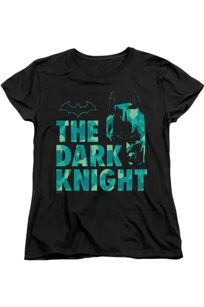 Gildan Batman Cutting Pattern Short Sleeve Women´s Tee / T-shirt In Black