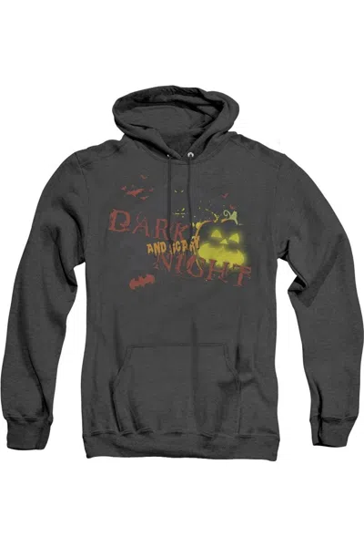 Gildan Batman Dark And Scary Night Adult Heather Hoodie / Hooded Sweatshirt In Black