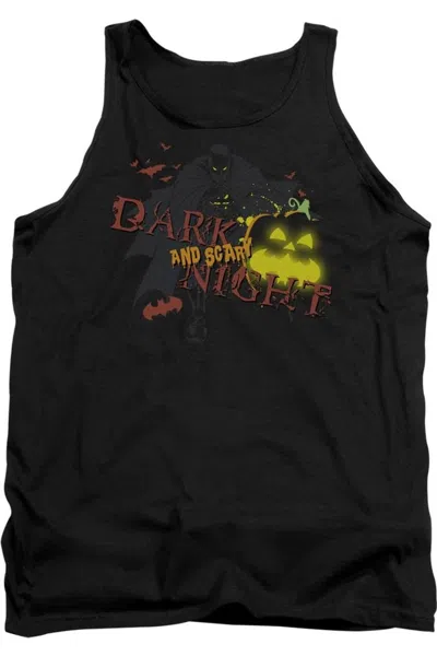 Gildan Batman Dark And Scary Night Adult Tank Top In Black
