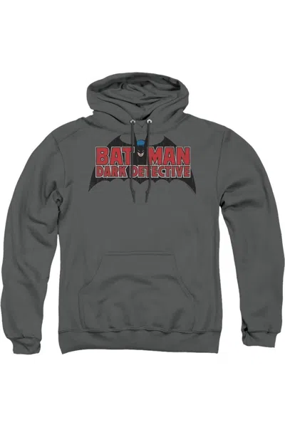 Gildan Batman Dark Detective Adult Pull Over Hoodie / Hooded Sweatshirt In Pink