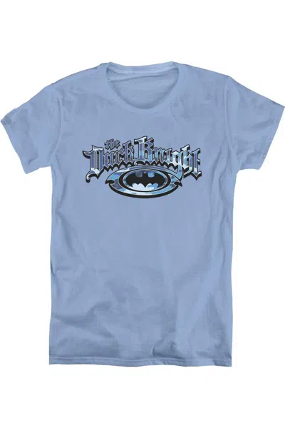 Gildan Batman Dark Knight Blue Camo Short Sleeve Womens Tee / T-shirt In Multi
