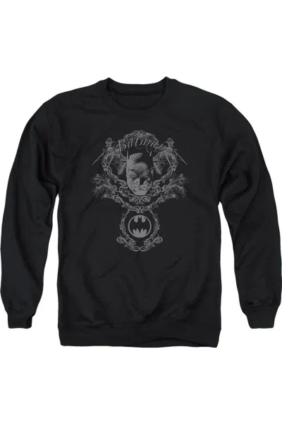 Gildan Batman Dark Knight Heraldry Adult Crewneck Sweatshirt In Black