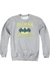 Gildan Batman Dark Knight Jersey Adult Crewneck Sweatshirt In Multi