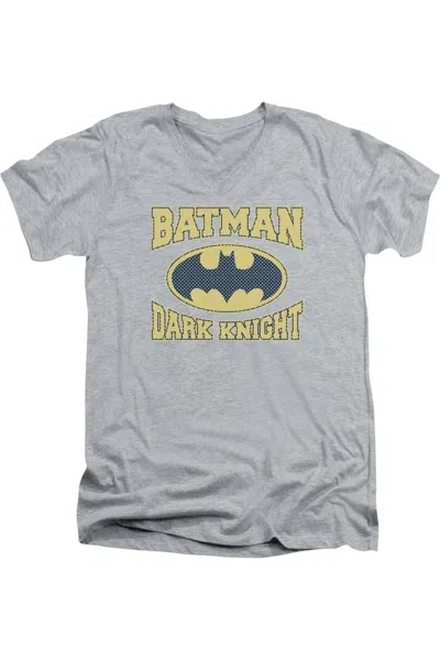 Gildan Batman Dark Knight Jersey Short Sleeve Adult V Neck Tee / T-shirt In Multi
