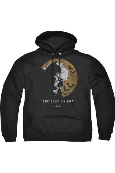 Gildan Batman Dark Knight Moon Adult Pull Over Hoodie / Hooded Sweatshirt In Black