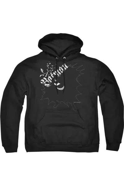 Gildan Batman Darkness Adult Pull Over Hoodie / Hooded Sweatshirt In Black