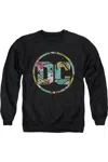 Gildan Batman Dc Logo Adult Crewneck Sweatshirt In Black