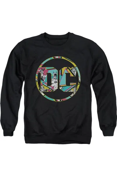 Gildan Batman Dc Logo Adult Crewneck Sweatshirt In Black