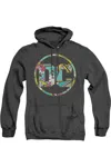 Gildan Batman Dc Logo Adult Heather Hoodie In Black