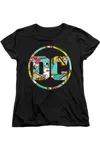 Gildan Batman Dc Logo Short Sleeve Women´s T-shirt In Black