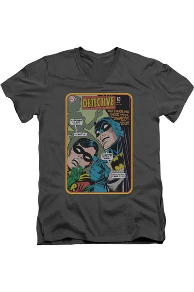 Gildan Batman Detective #380 Short Sleeve Adult V Neck Tee / T-shirt In Pink