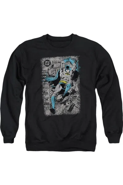 Gildan Batman Detective #487 Distress Adult Crewneck Sweatshirt In Black