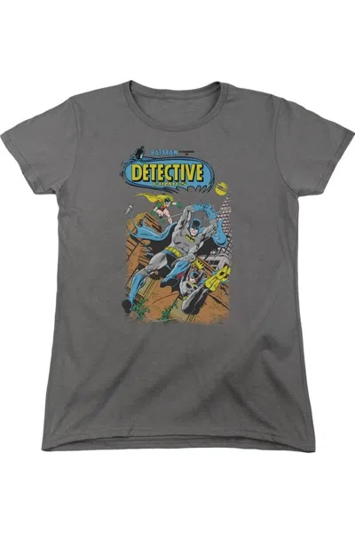 Gildan Batman Detective #487 Short Sleeve Womens Tee / T-shirt In Pink