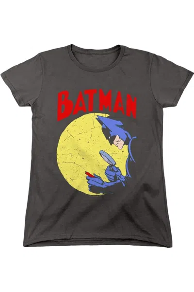 Gildan Batman Detective 75 Short Sleeve Womens Tee / T-shirt In Gray