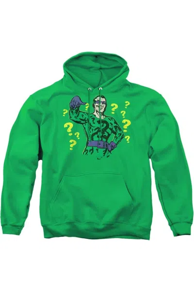 Gildan Batman Diseased Criminal Adult Pull Over Hoodie / Hooded Sweatshirt In Green