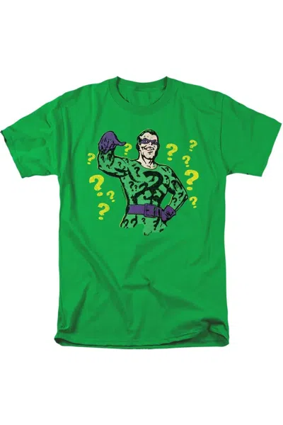 Gildan Batman Diseased Criminal Short Sleeve Adult Tee / T-shirt In Green