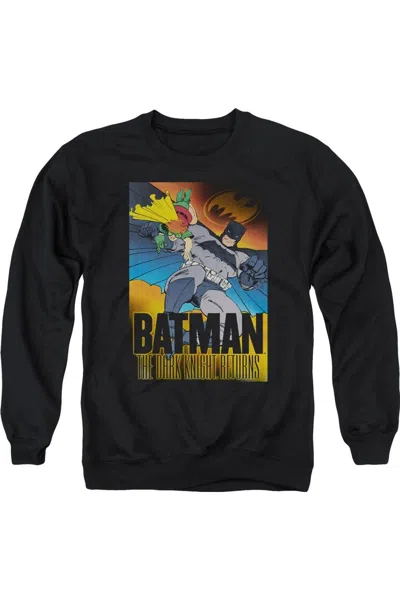 Gildan Batman Dk Returns Adult Crewneck Sweatshirt In Black