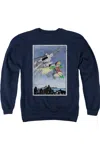 Gildan Batman Dkr Duo Adult Crewneck Sweatshirt In Blue