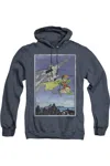 Gildan Batman Dkr Duo Adult Heather Hoodie / Hooded Sweatshirt In Blue