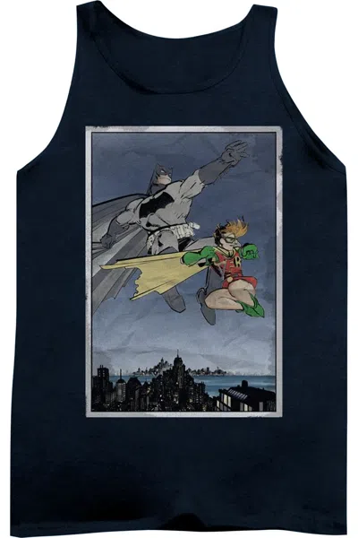 Gildan Batman Dkr Duo Adult Tank Top In Blue
