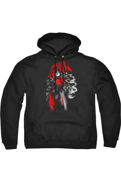 Gildan Batman Down The Barrel Adult Pull Over Hoodie / Hooded Sweatshirt In Black