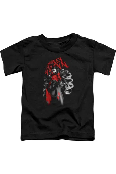 Gildan Kids' Batman Down The Barrel Short Sleeve Youth Tee / T-shirt In Black