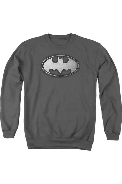 Gildan Batman Duct Tape Logo Adult Crewneck Sweatshirt In Pink