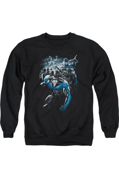 Gildan Batman Dynamic Duo Adult Crewneck Sweatshirt In Black