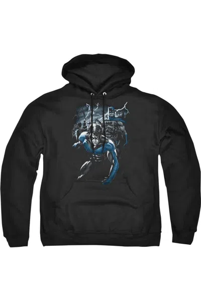 Gildan Batman Dynamic Duo Adult Pull Over Hoodie / Hooded Sweatshirt In Black