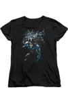 Gildan Batman Dynamic Duo Short Sleeve Womens Tee / T-shirt In Black