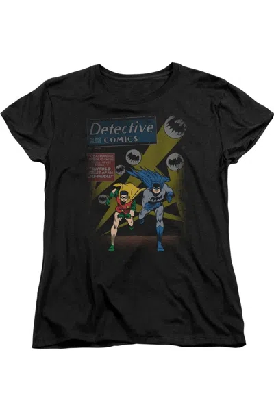 Gildan Batman Dynamic Duo Short Sleeve Womens Tee / T-shirt In Black