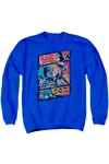 Gildan Batman Epic Battle Adult Crewneck Sweatshirt In Blue