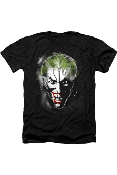 Gildan Batman Face Of Madness Adult Heather Tee / T-shirt In Black